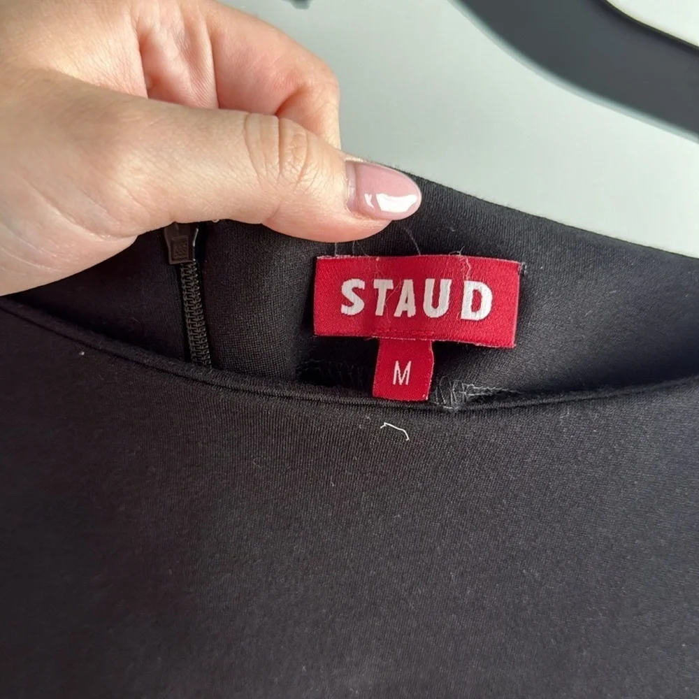 STAUD Hawthorne Dress in Black - Picture 4 of 4